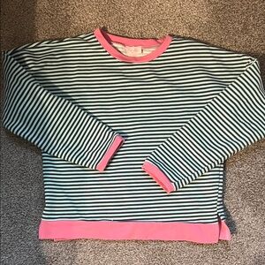 Pink Lily Striped Sweatshirt